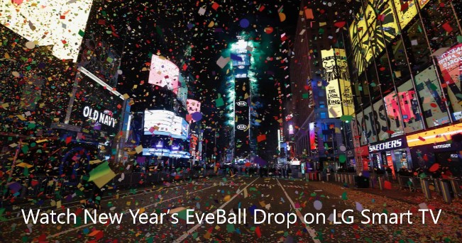 Watch New Years Eve Ball Drop on LG TV