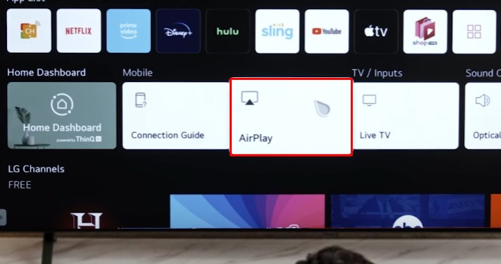 Enable AirPlay on Your LG TV