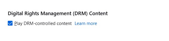 Play DRM-controlled content