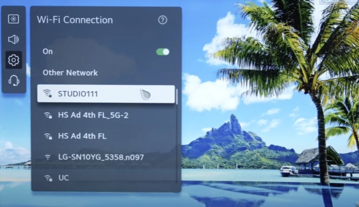 Connect your LG TV to wifi