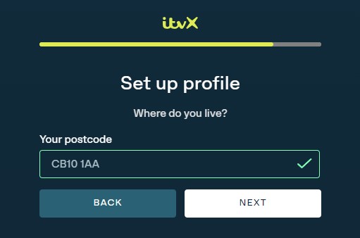 UK Postcode for ITVX