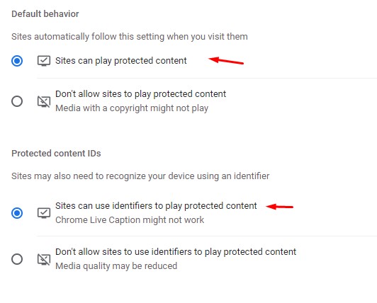 Protected content IDs