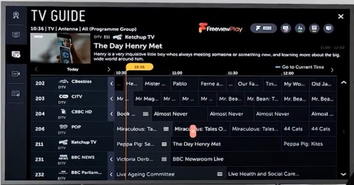 Freeview on LG Smart TV