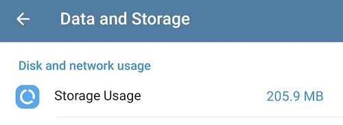 Storage Usage