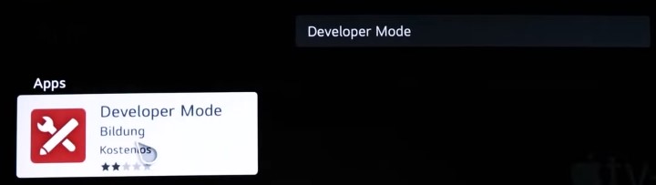 Developer Mode on lg tv