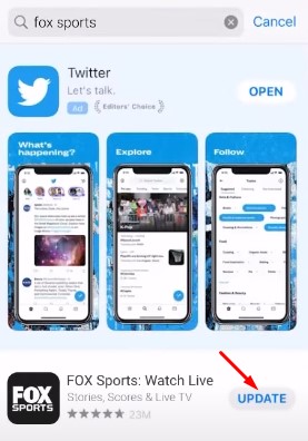 Update FOX Sports App