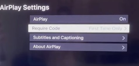 AirPlay Settings