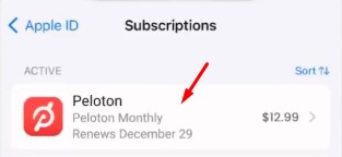 cancel Peloton subscription