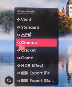LG 4K TV Picture Modes