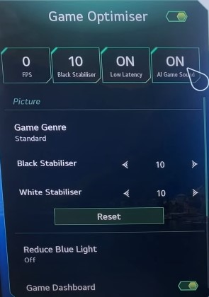 Use Game Optimiser on LG Smart TV