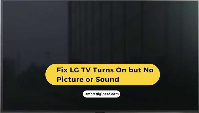 fix LG TV Turns On but No Picture or Sound