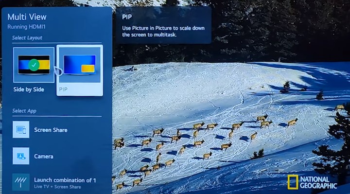 PIP on LG Smart TV