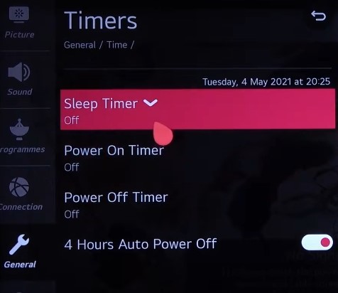 Sleep Timer function