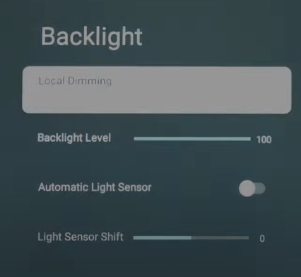 Adjust Backlight Settings