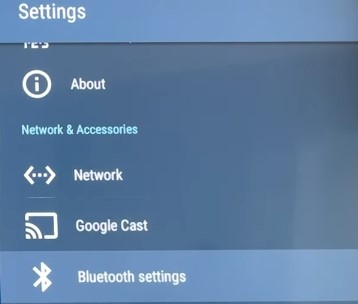 Bluetooth settings