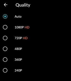 Video Quality Settings