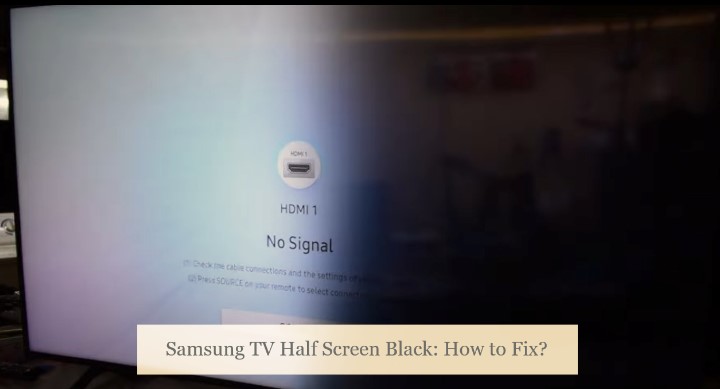 fix samsung tv half screen black issue