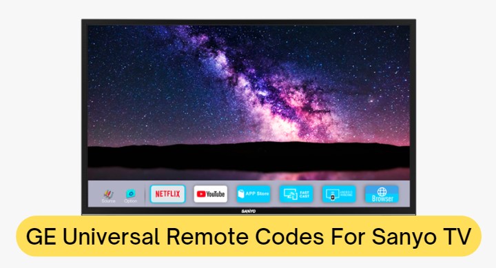 Universal Remote Codes For Sanyo TV