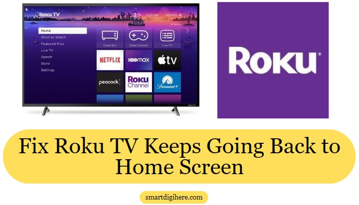 roku tv keeps going back to home screen