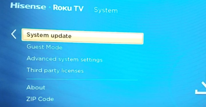 Update the Firmware of Hisense Roku TV